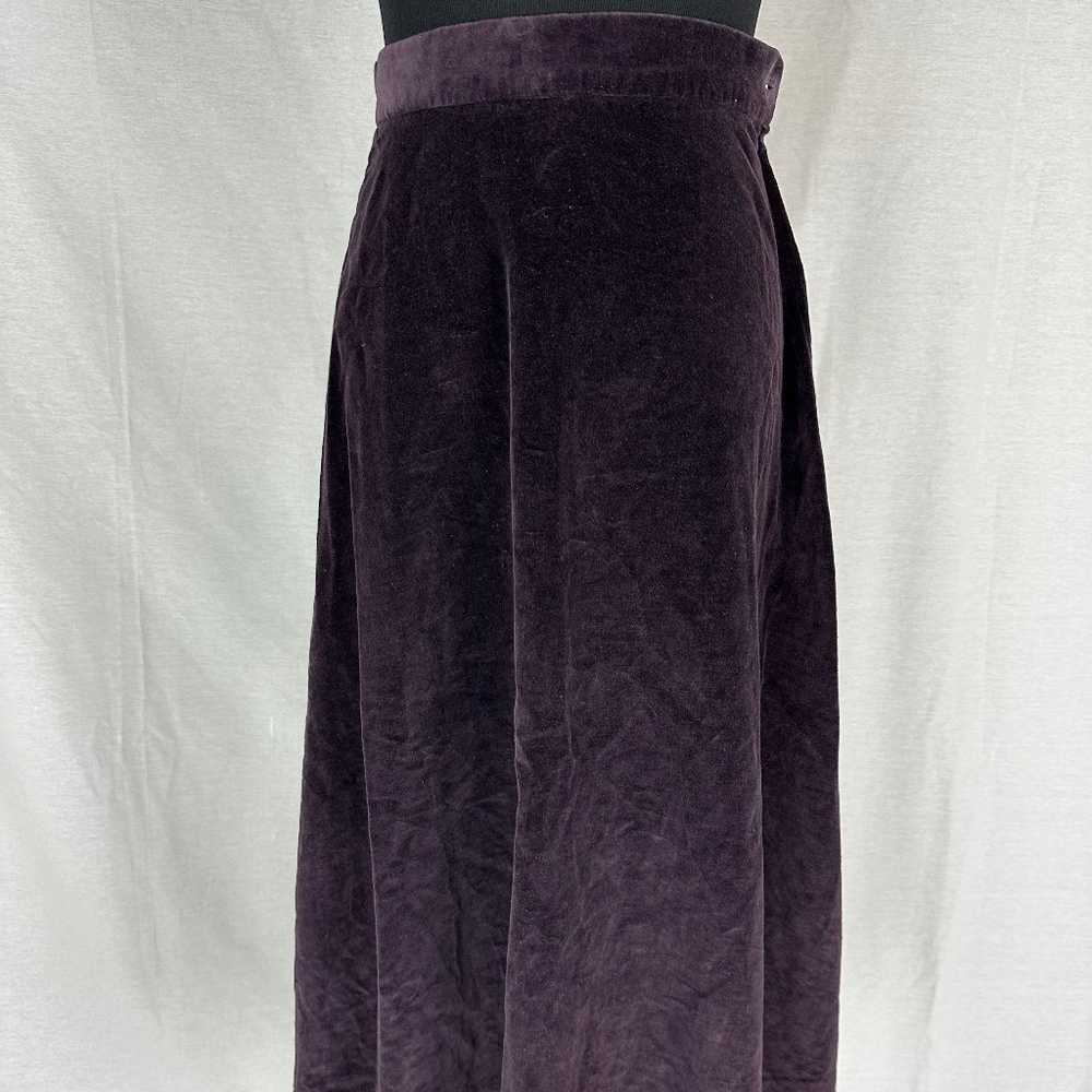 VINTAGE MJ Concepts Purple Velvet Skirt (please see listing for measurements)